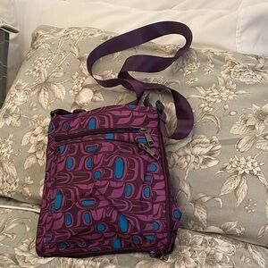 Stylish Native Apparel Brand Purple and Turquoise Women's Crossbody Bag